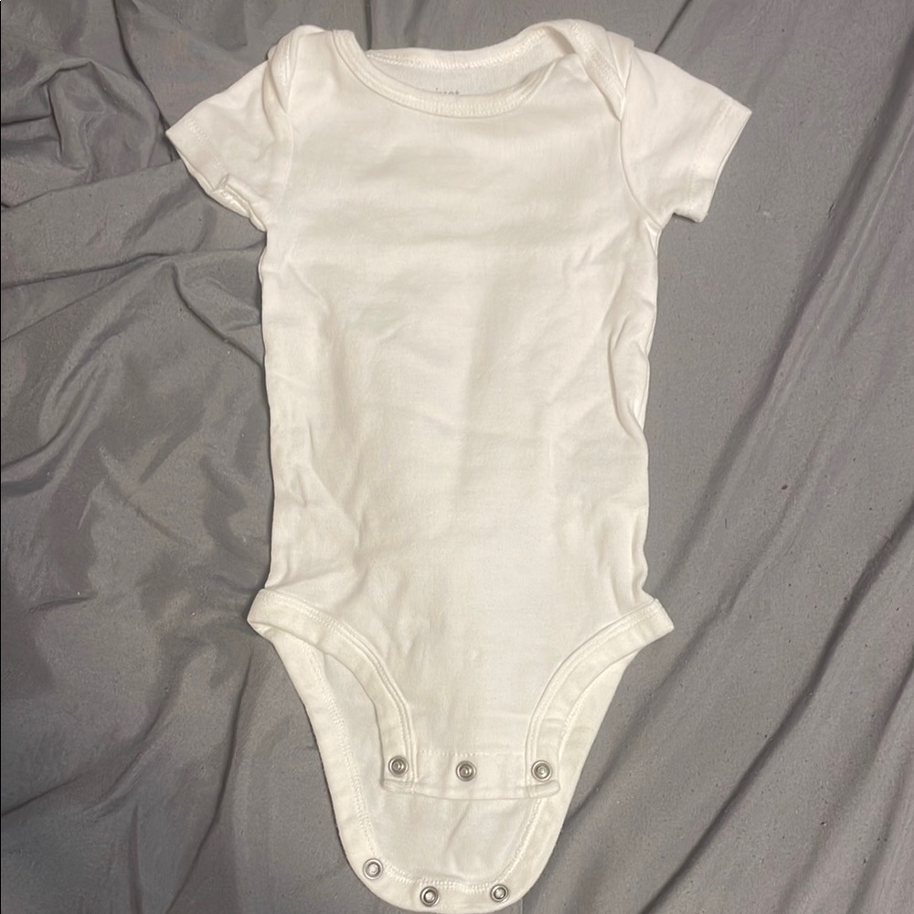 Carter's Soft White Baby Bodysuit